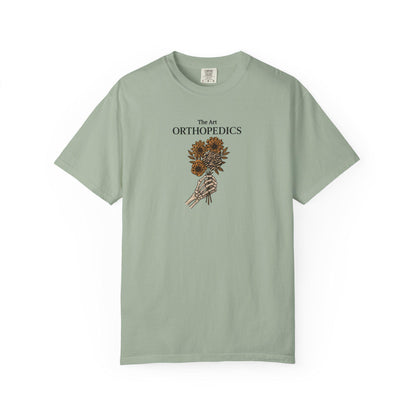 Garment-Dyed T-Shirt, Orthopedics Floral Design, Medical Gift