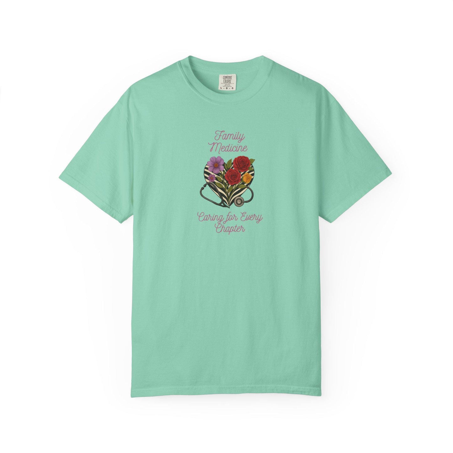 Floral Heart Family Medicine T-Shirt: Graphic Unisex Tee
