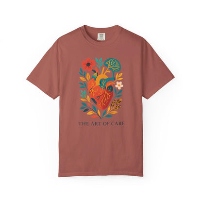 Floral Heart Graphic Tee, Art of Care Design, Unisex T-Shirt
