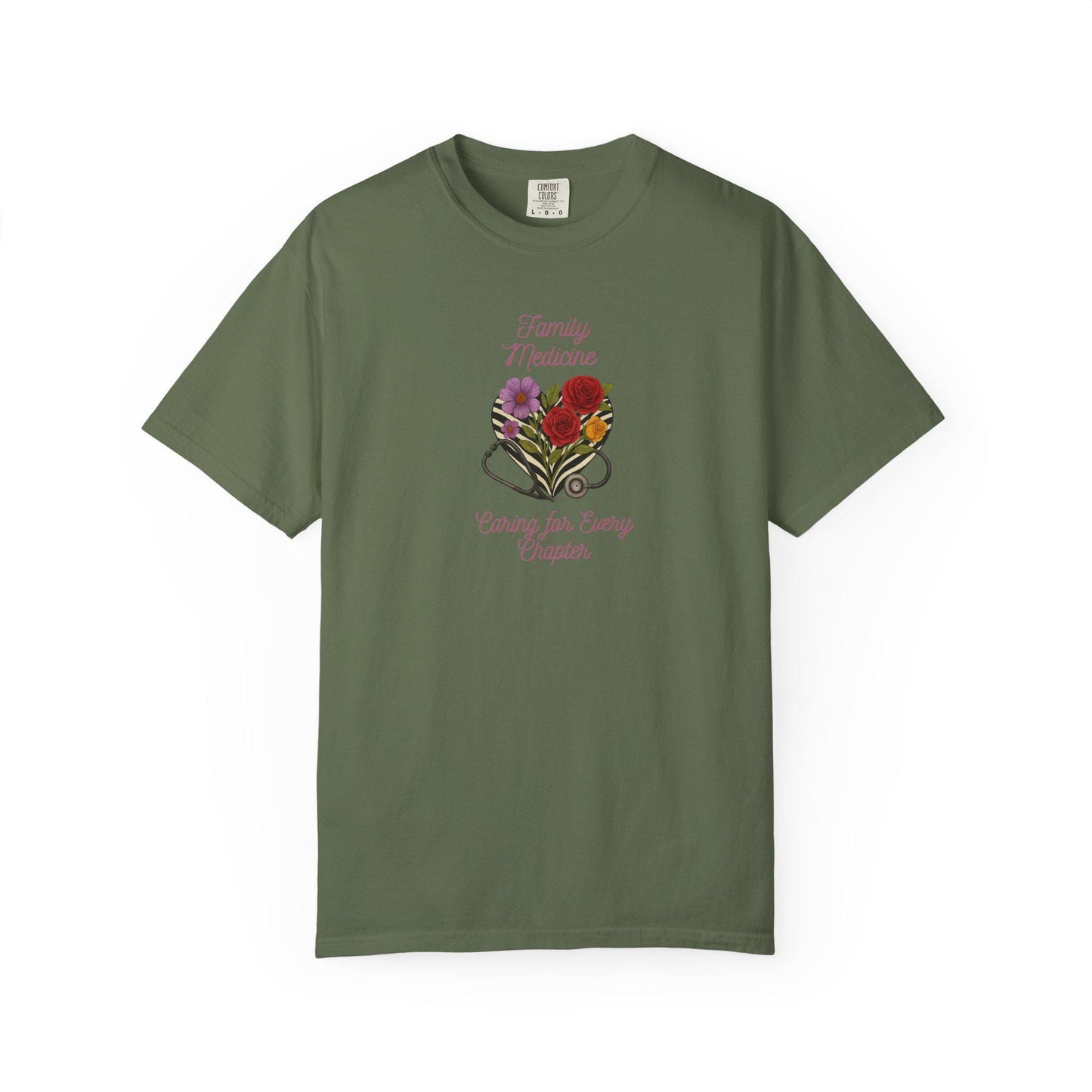 Floral Heart Family Medicine T-Shirt: Graphic Unisex Tee