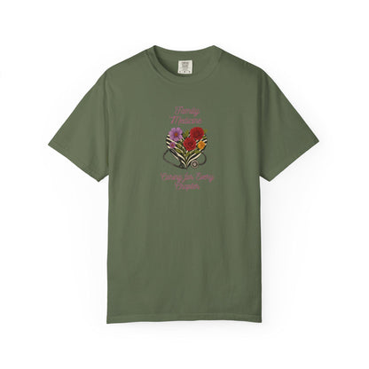 Floral Heart Family Medicine T-Shirt: Graphic Unisex Tee