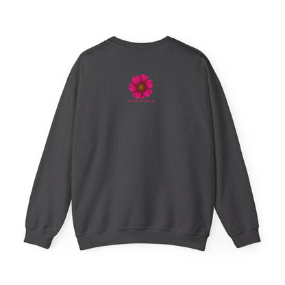 Floral Monogram Crewneck Sweatshirt, Personalized Gift, Casual Wear, Cozy Fashion, Spring Outfit, Birthday Gift