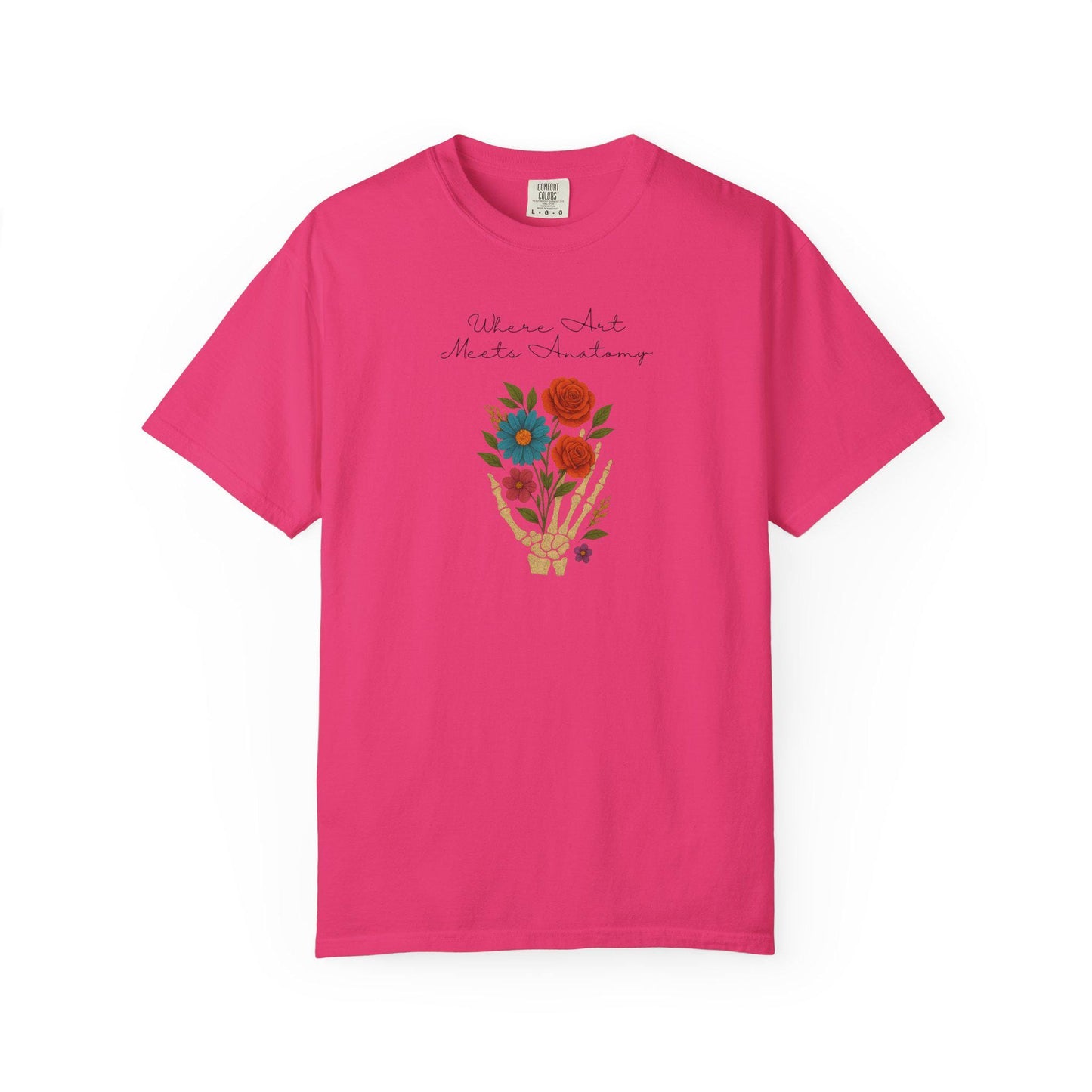 Floral Anatomy T-Shirt, Vintage Style Graphic Tee