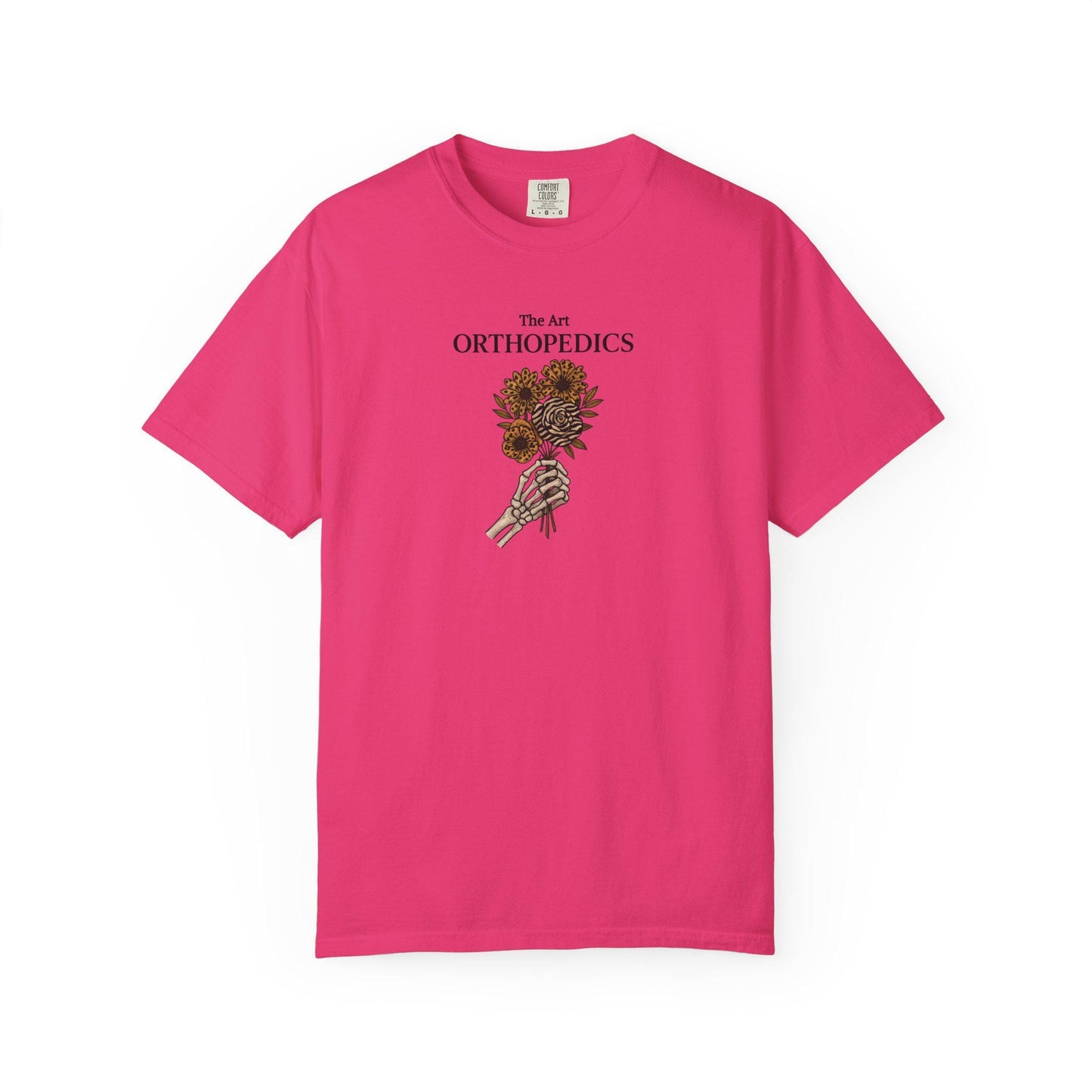 Garment-Dyed T-Shirt, Orthopedics Floral Design, Medical Gift