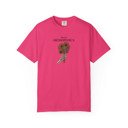 Garment-Dyed T-Shirt, Orthopedics Floral Design, Medical Gift
