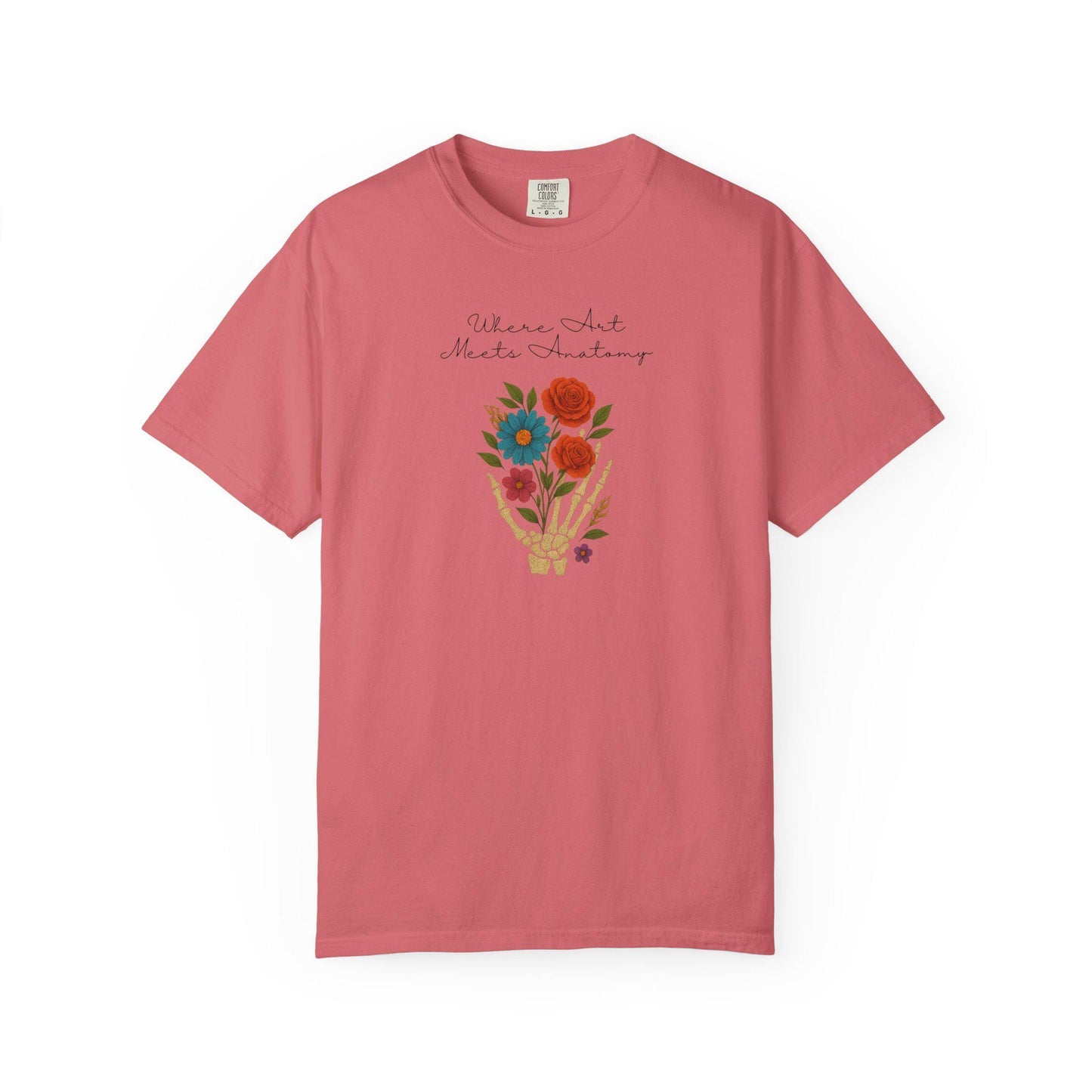 Floral Anatomy T-Shirt, Vintage Style Graphic Tee