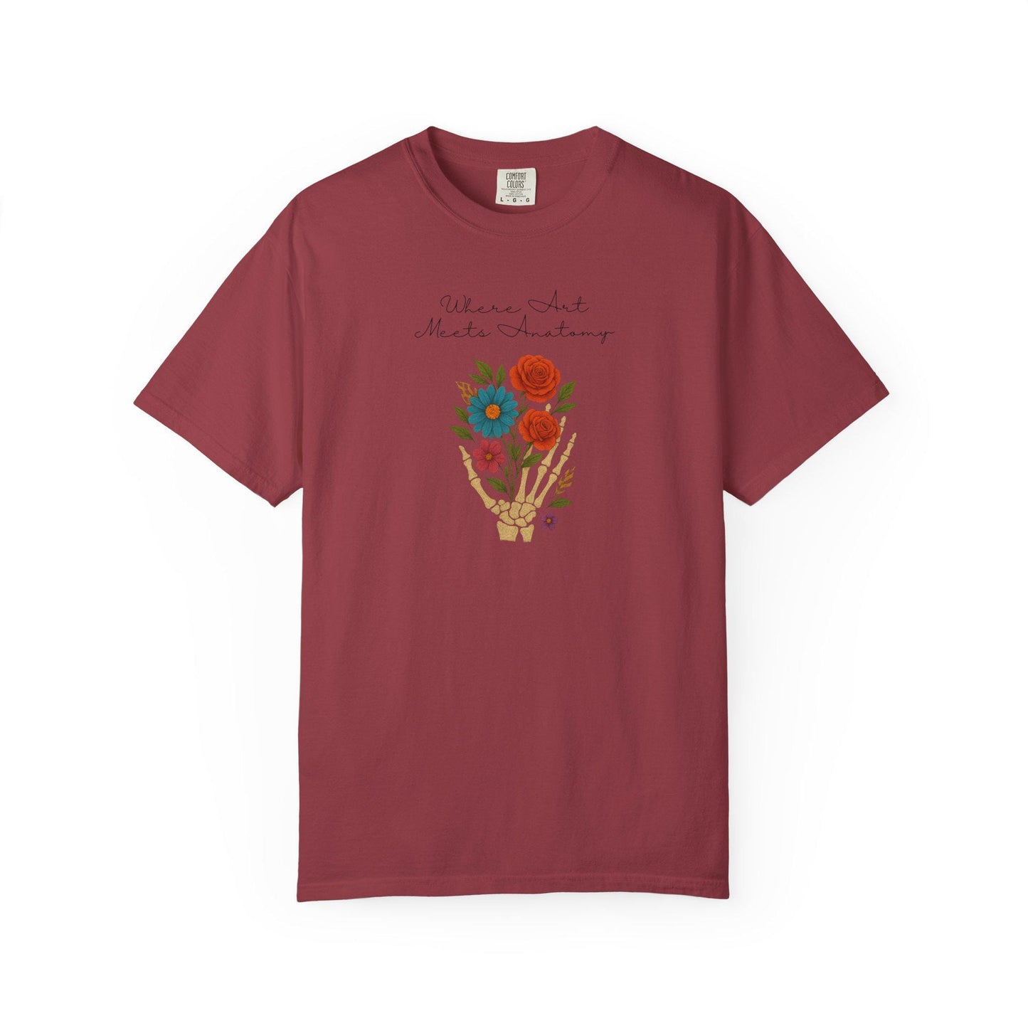 Floral Anatomy T-Shirt, Vintage Style Graphic Tee
