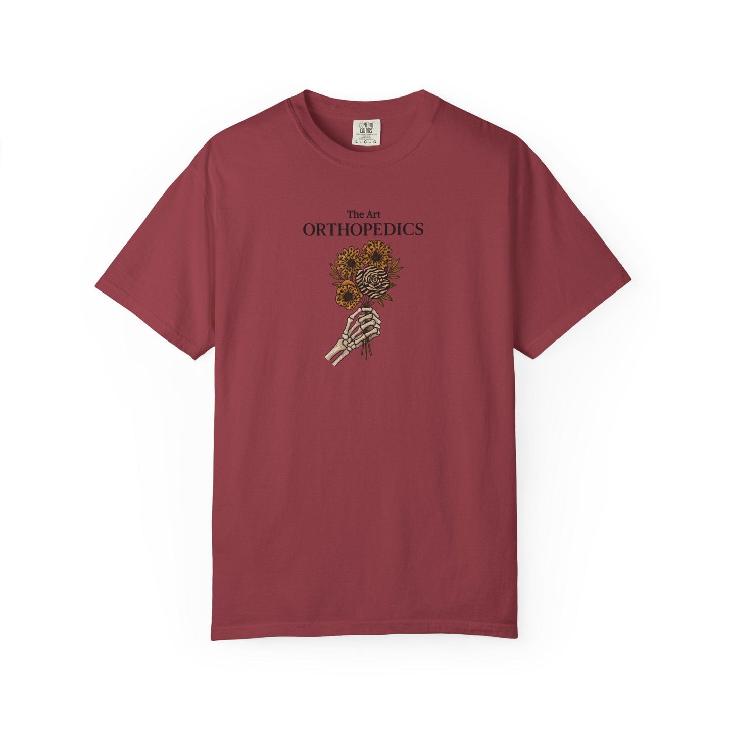 Garment-Dyed T-Shirt, Orthopedics Floral Design, Medical Gift