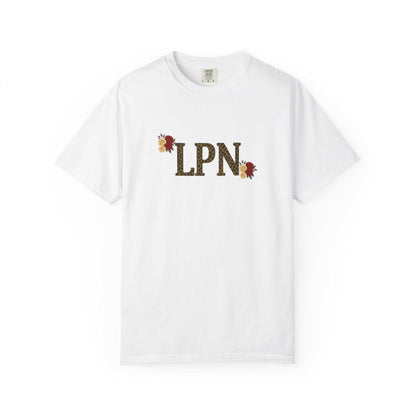 LPN Floral Unisex T-Shirt, Casual Tee, Gift for Friends, Minimalist Design, Everyday Wear