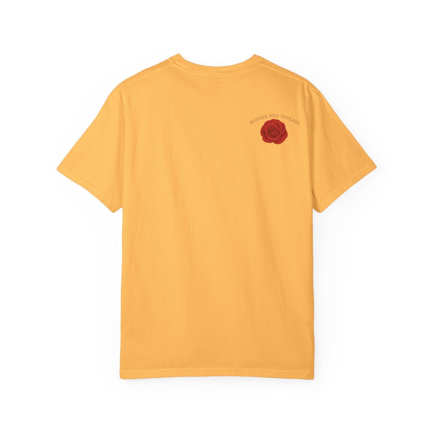 Floral Silhouette Graphic T-Shirt, Unisex Fashion Tee