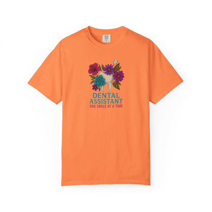 Dental Assistant Floral Tee, Dentist Gift Shirt, Medical Staff Attire, Healthcare Worker Top, Dentistry Student Clothing, Dental Hygienist