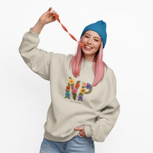 Floral Initial Crewneck Sweatshirt, Personalized Gift