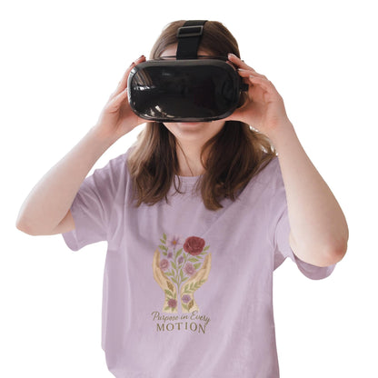 Hand-Painted Floral T-Shirt, Boho Nature Design, Eco-Friendly