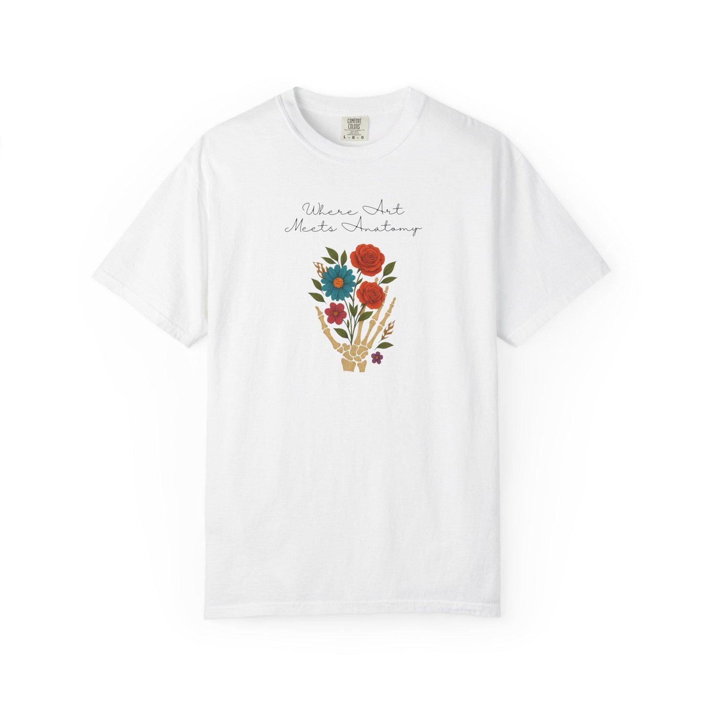 Floral Anatomy T-Shirt, Vintage Style Graphic Tee