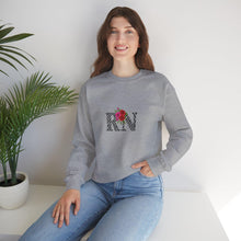 Floral Monogram Crewneck Sweatshirt, Personalized Gift, Casual Wear, Cozy Fashion, Spring Outfit, Birthday Gift