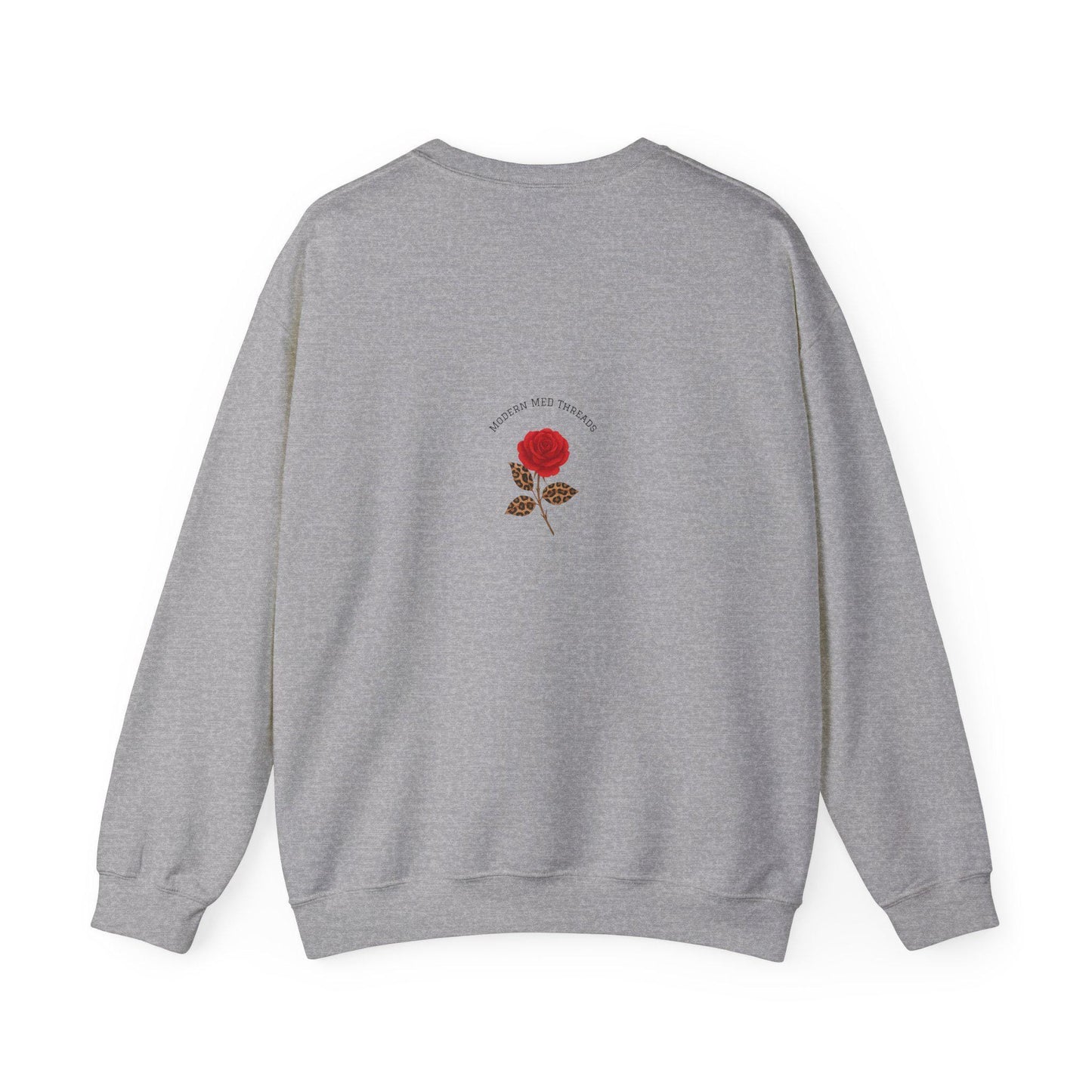Floral Initial Crewneck Sweatshirt, Personalized Gift