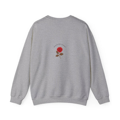 Floral Initial Crewneck Sweatshirt, Personalized Gift