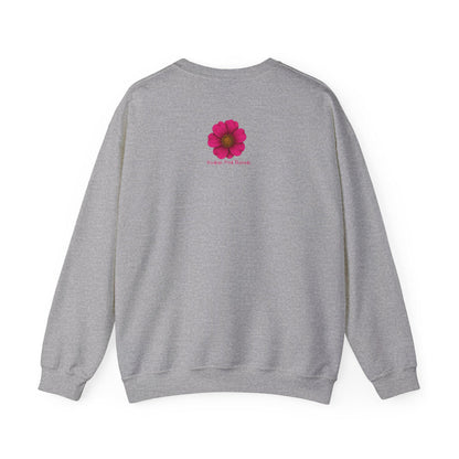 Floral Monogram Crewneck Sweatshirt, Personalized Gift, Casual Wear, Cozy Fashion, Spring Outfit, Birthday Gift
