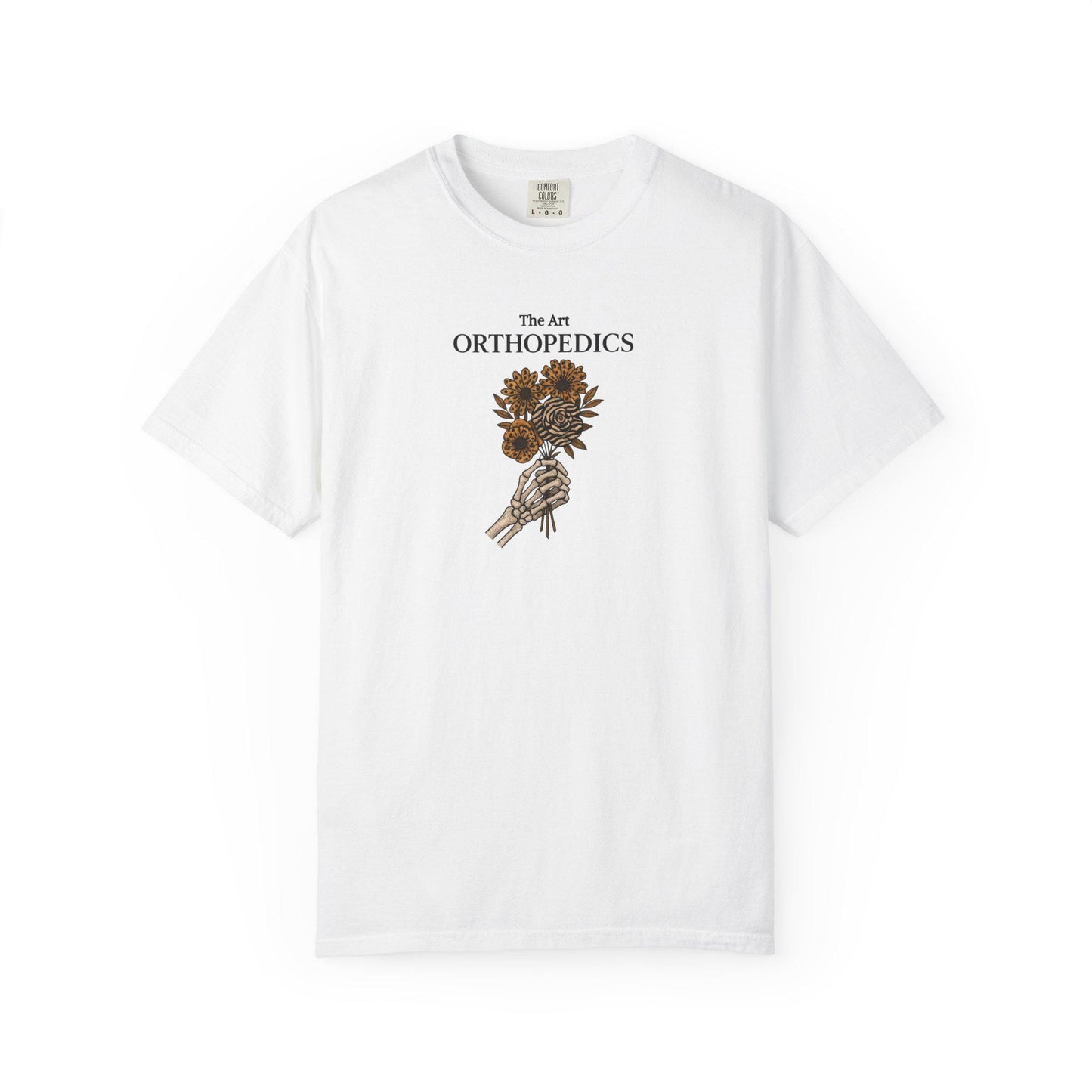 Garment-Dyed T-Shirt, Orthopedics Floral Design, Medical Gift
