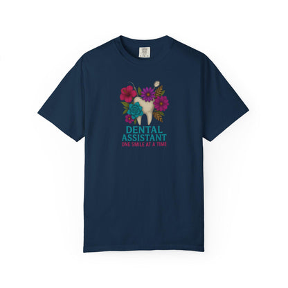 Dental Assistant Floral Tee, Dentist Gift Shirt, Medical Staff Attire, Healthcare Worker Top, Dentistry Student Clothing, Dental Hygienist