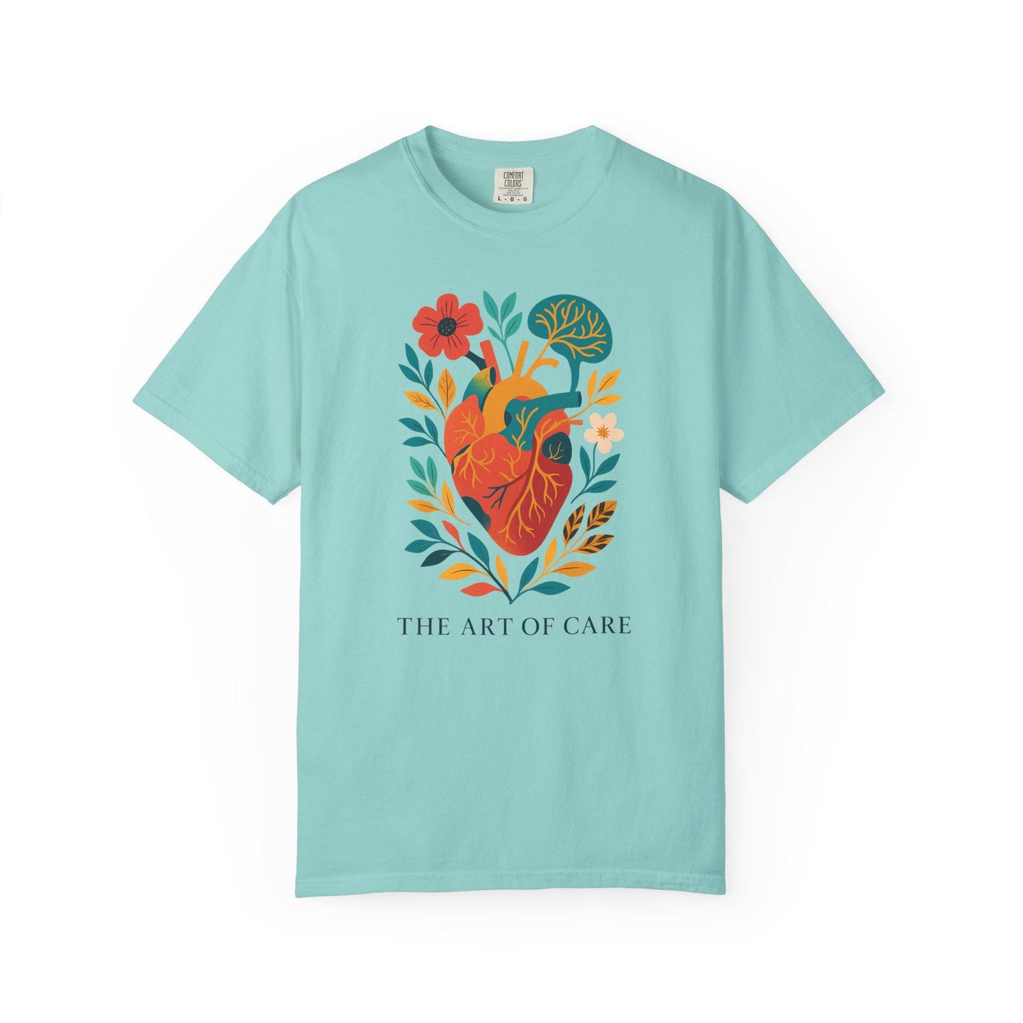 Floral Heart Graphic Tee, Art of Care Design, Unisex T-Shirt
