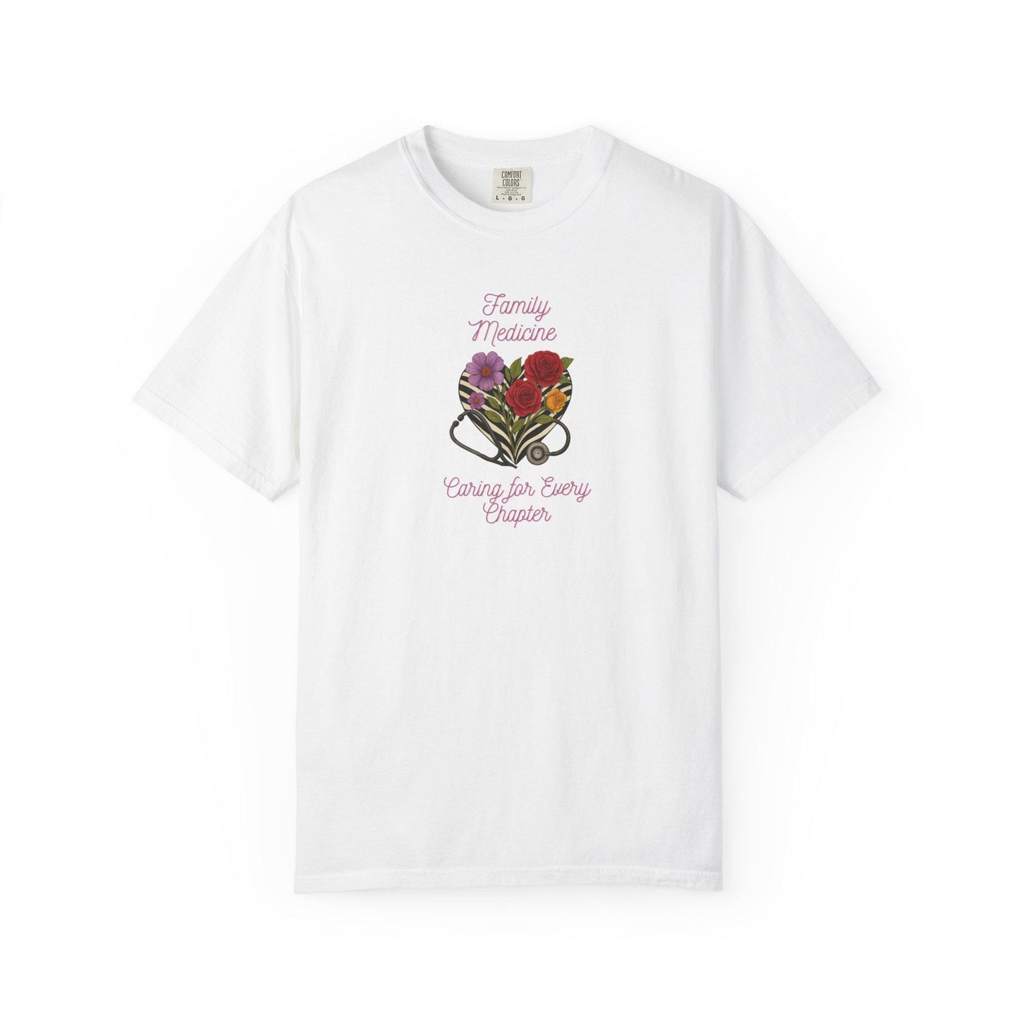 Floral Heart Family Medicine T-Shirt: Graphic Unisex Tee