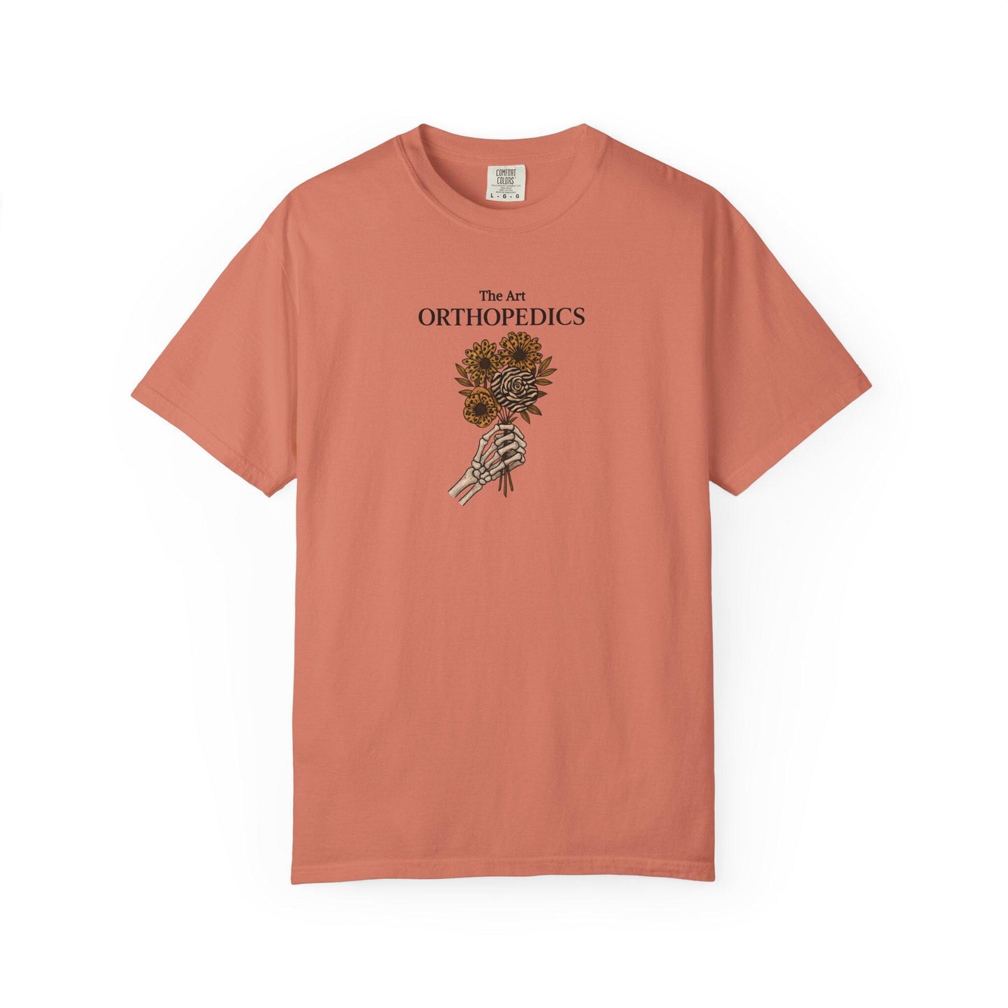 Garment-Dyed T-Shirt, Orthopedics Floral Design, Medical Gift