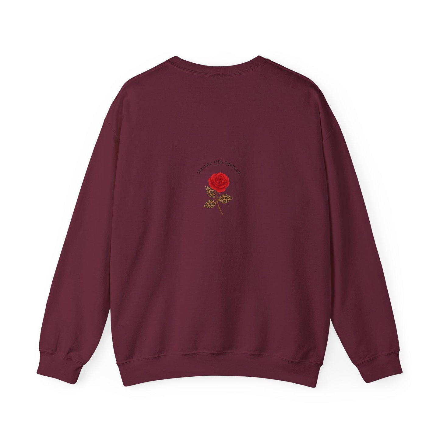 Floral Initial Crewneck Sweatshirt, Personalized Gift