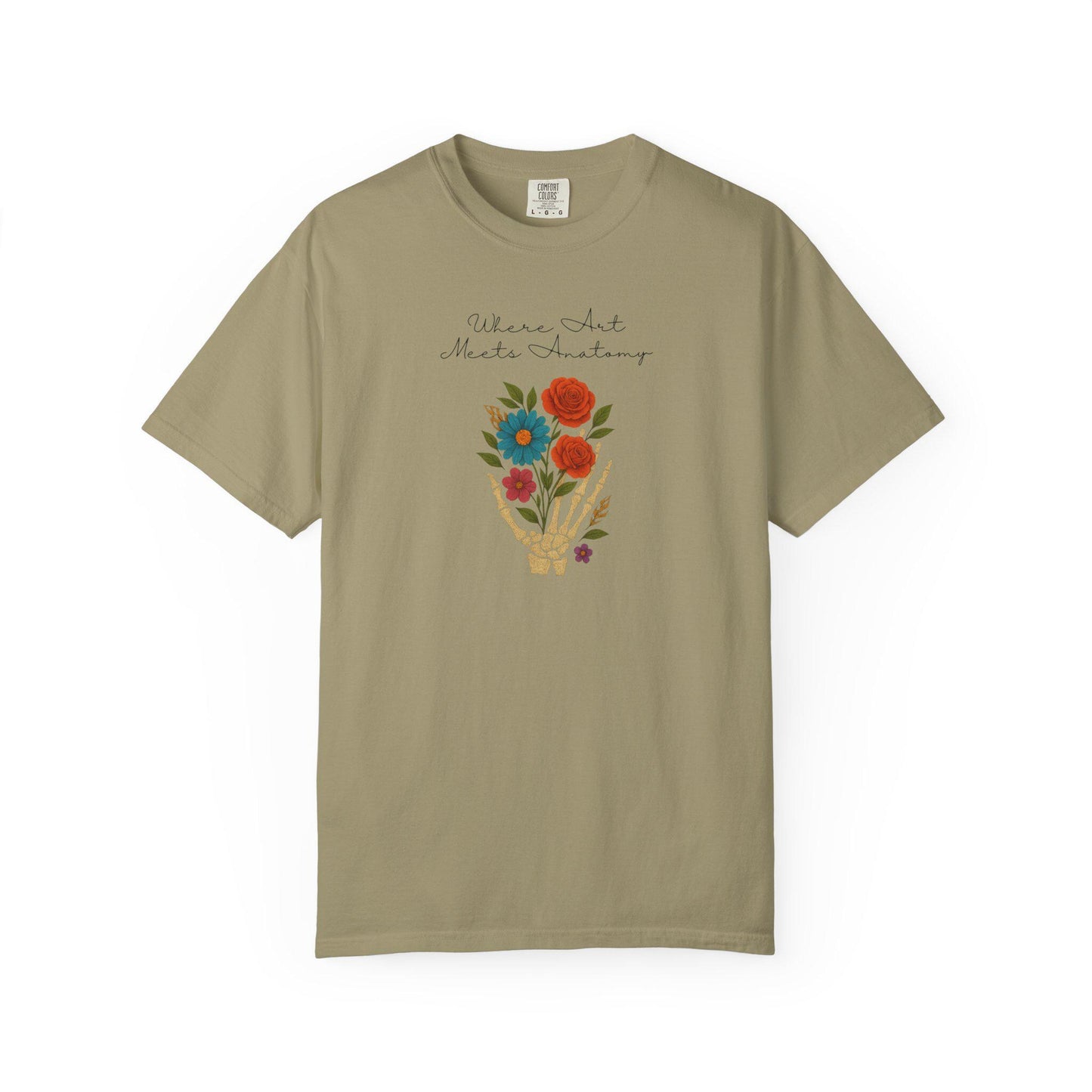 Floral Anatomy T-Shirt, Vintage Style Graphic Tee