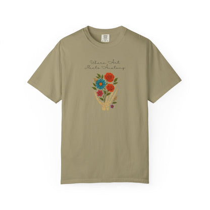 Floral Anatomy T-Shirt, Vintage Style Graphic Tee