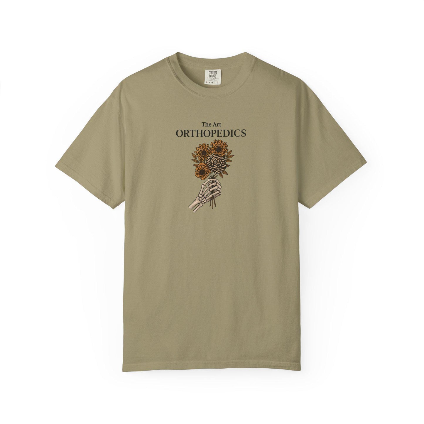 Garment-Dyed T-Shirt, Orthopedics Floral Design, Medical Gift