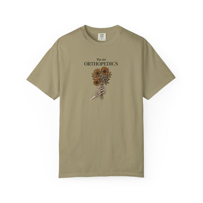Garment-Dyed T-Shirt, Orthopedics Floral Design, Medical Gift