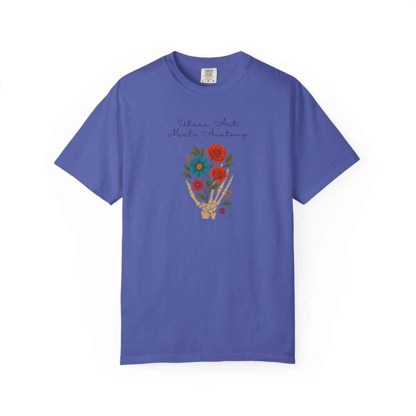 Floral Anatomy T-Shirt, Vintage Style Graphic Tee