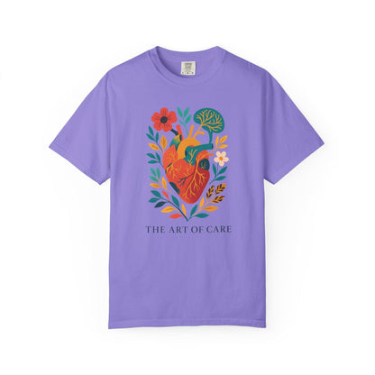 Floral Heart Graphic Tee, Art of Care Design, Unisex T-Shirt