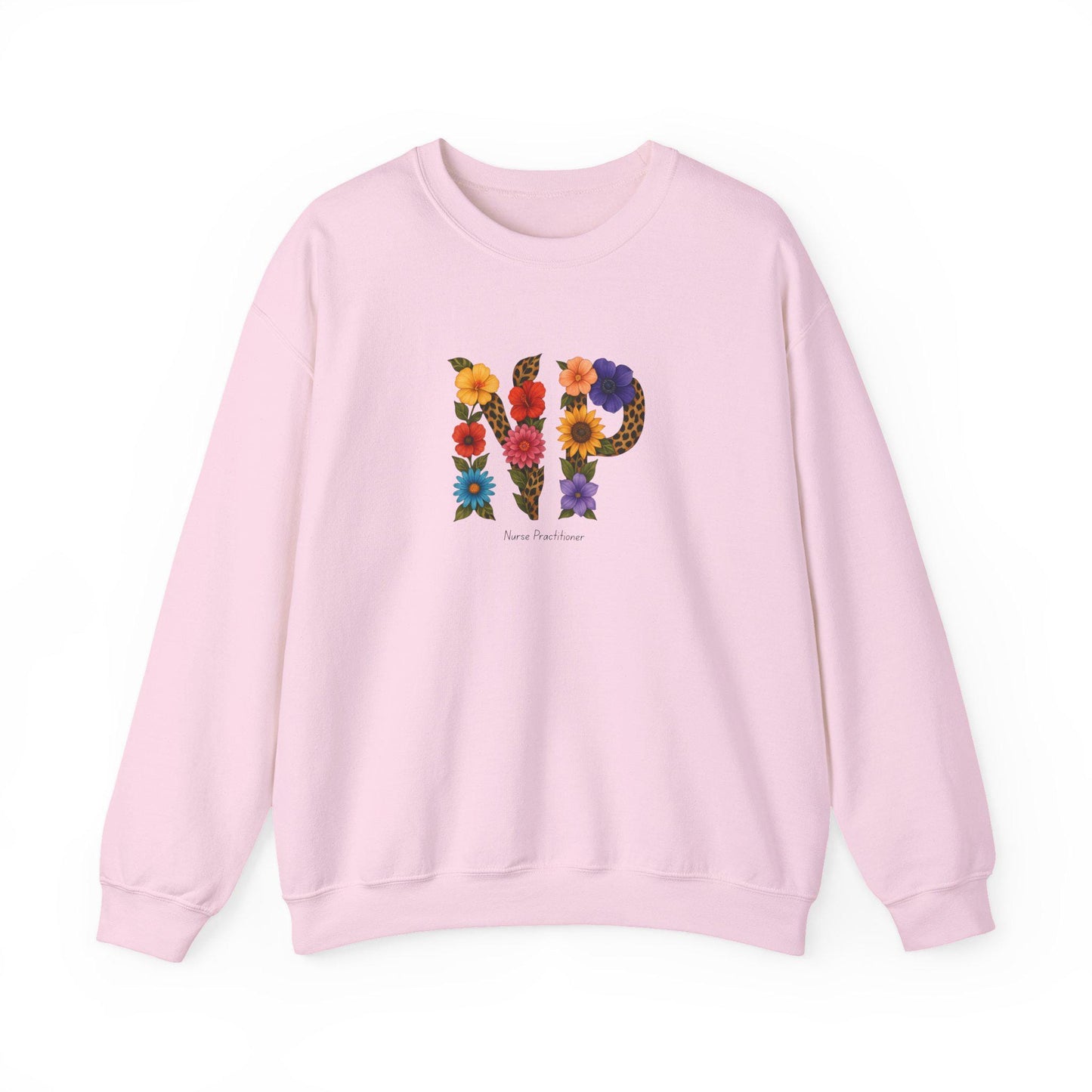 Floral Initial Crewneck Sweatshirt, Personalized Gift