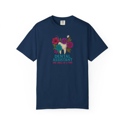 Dental Assistant Floral Tee, Dentist Gift Shirt, Medical Staff Attire, Healthcare Worker Top, Dentistry Student Clothing, Dental Hygienist
