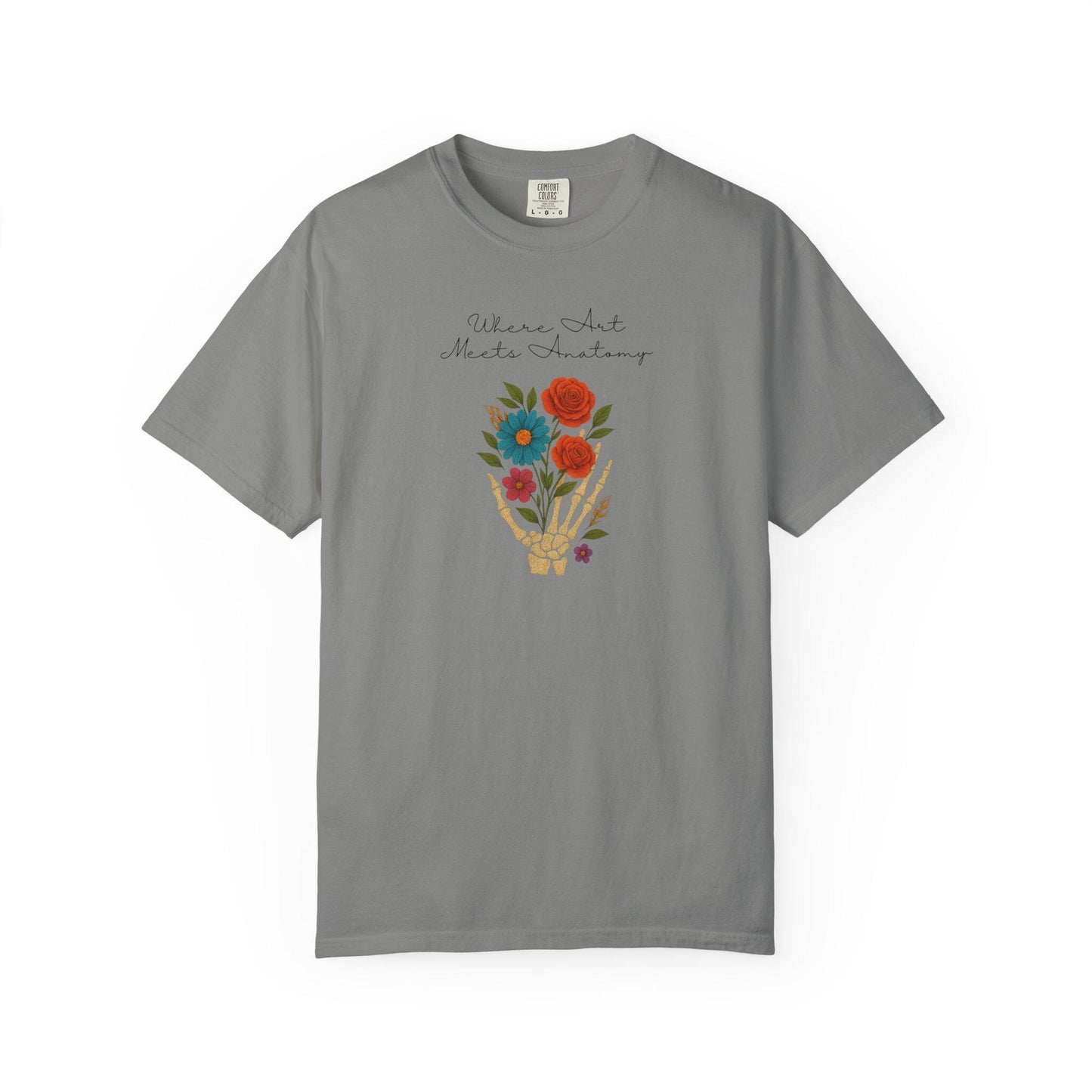 Floral Anatomy T-Shirt, Vintage Style Graphic Tee