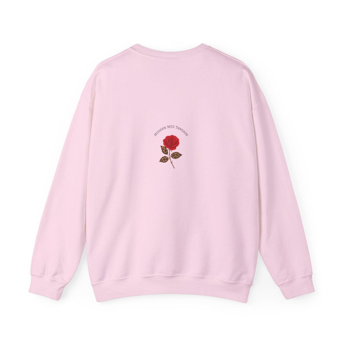 Floral Initial Crewneck Sweatshirt, Personalized Gift
