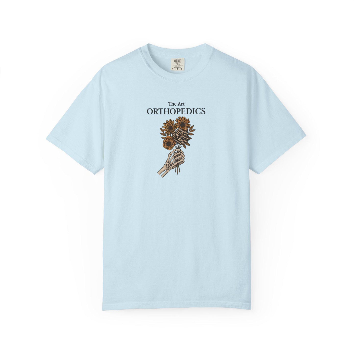 Garment-Dyed T-Shirt, Orthopedics Floral Design, Medical Gift
