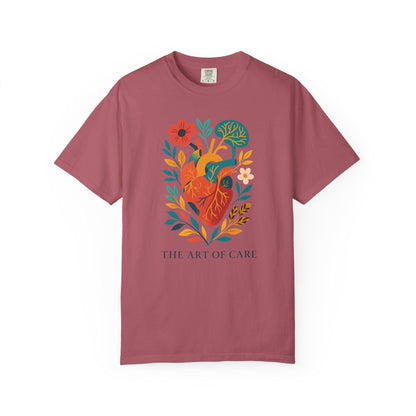 Floral Heart Graphic Tee, Art of Care Design, Unisex T-Shirt