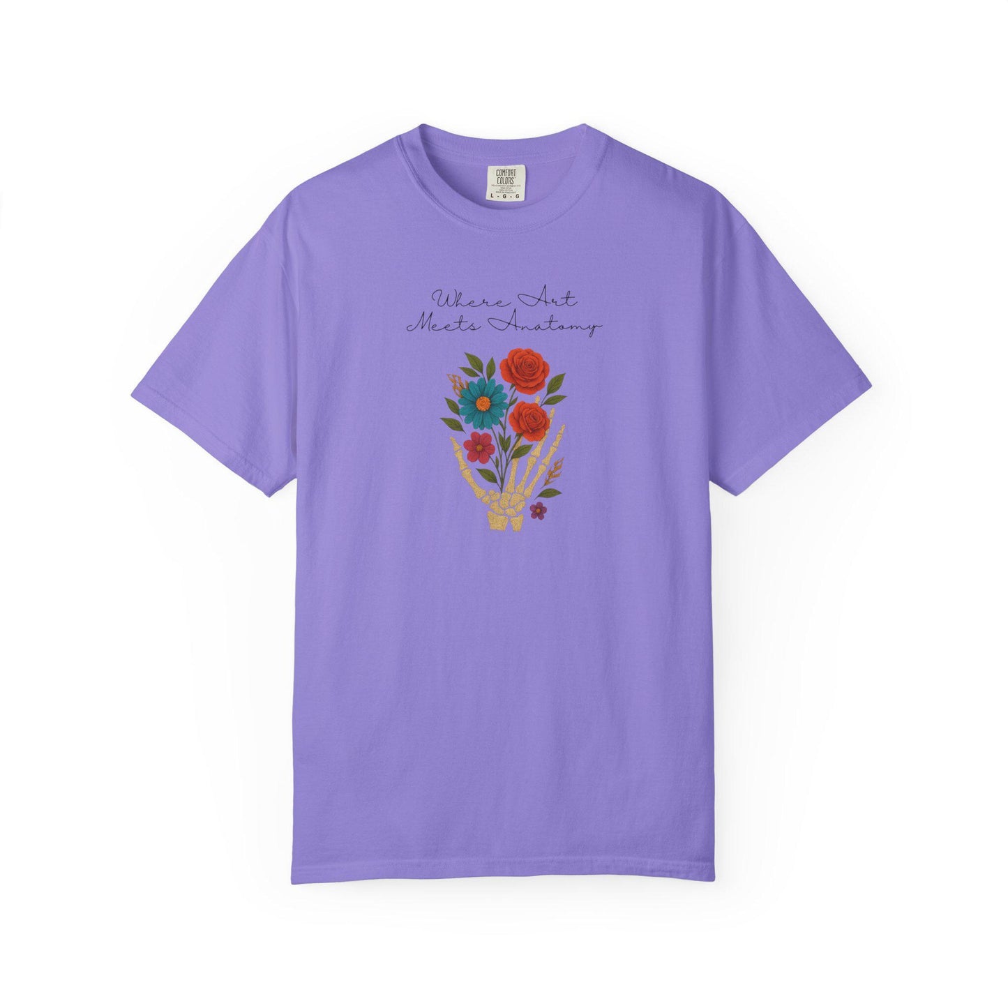 Floral Anatomy T-Shirt, Vintage Style Graphic Tee
