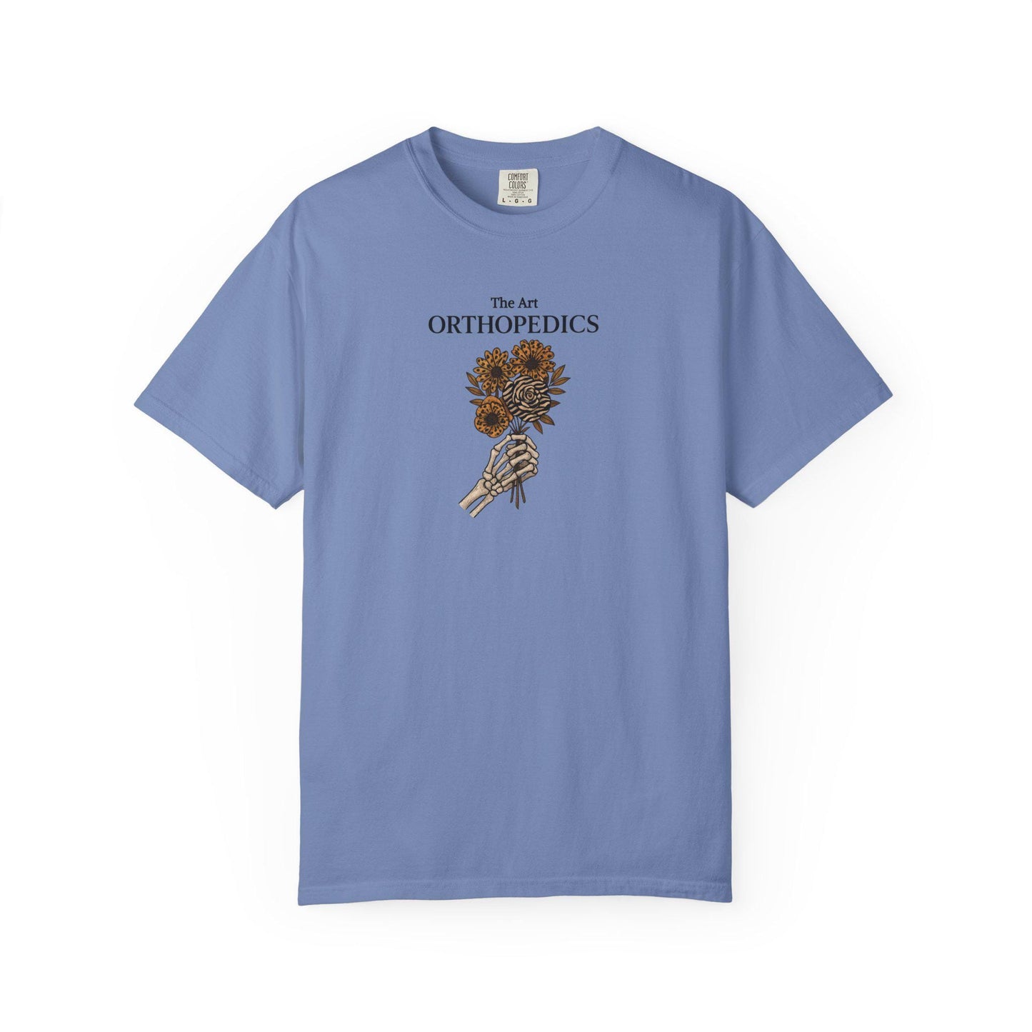 Garment-Dyed T-Shirt, Orthopedics Floral Design, Medical Gift