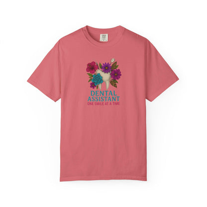 Dental Assistant Floral Tee, Dentist Gift Shirt, Medical Staff Attire, Healthcare Worker Top, Dentistry Student Clothing, Dental Hygienist