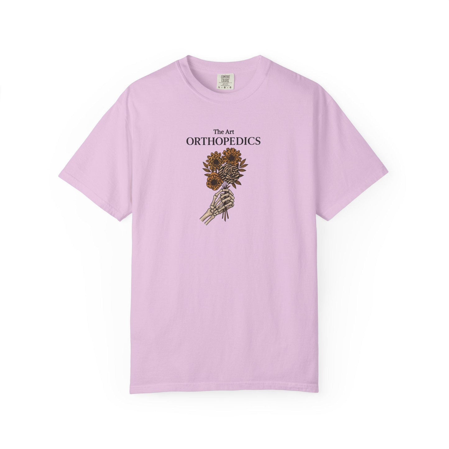 Garment-Dyed T-Shirt, Orthopedics Floral Design, Medical Gift