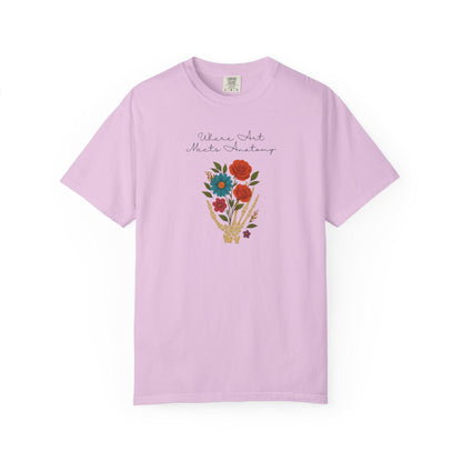 Floral Anatomy T-Shirt, Vintage Style Graphic Tee