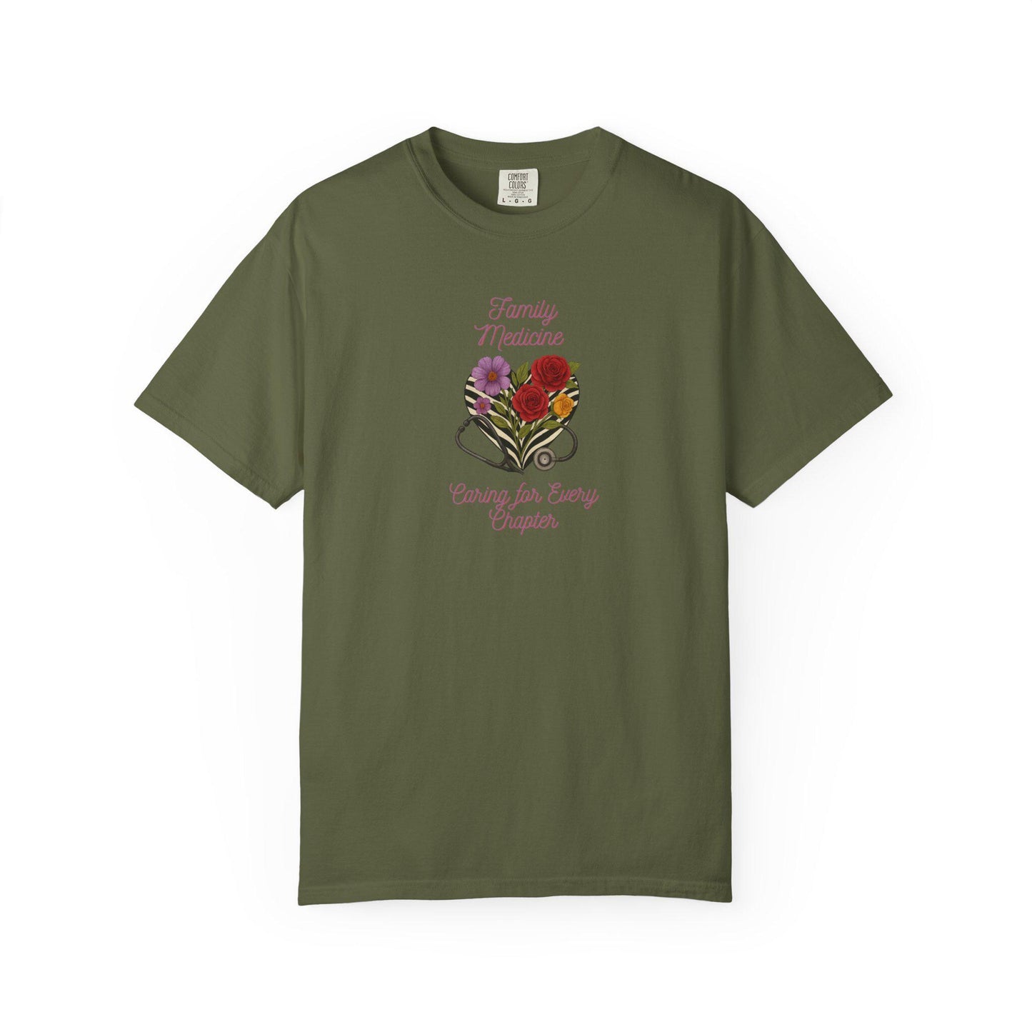 Floral Heart Family Medicine T-Shirt: Graphic Unisex Tee