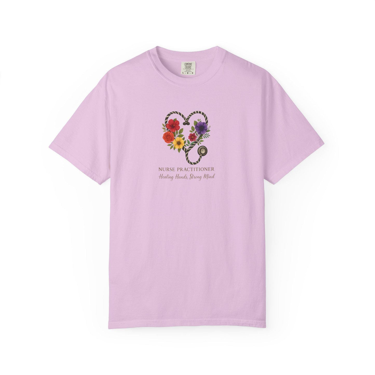 Nurse Practitioner T-shirt, Zebra Print Floral Stethoscope, Unisex Cotton Top