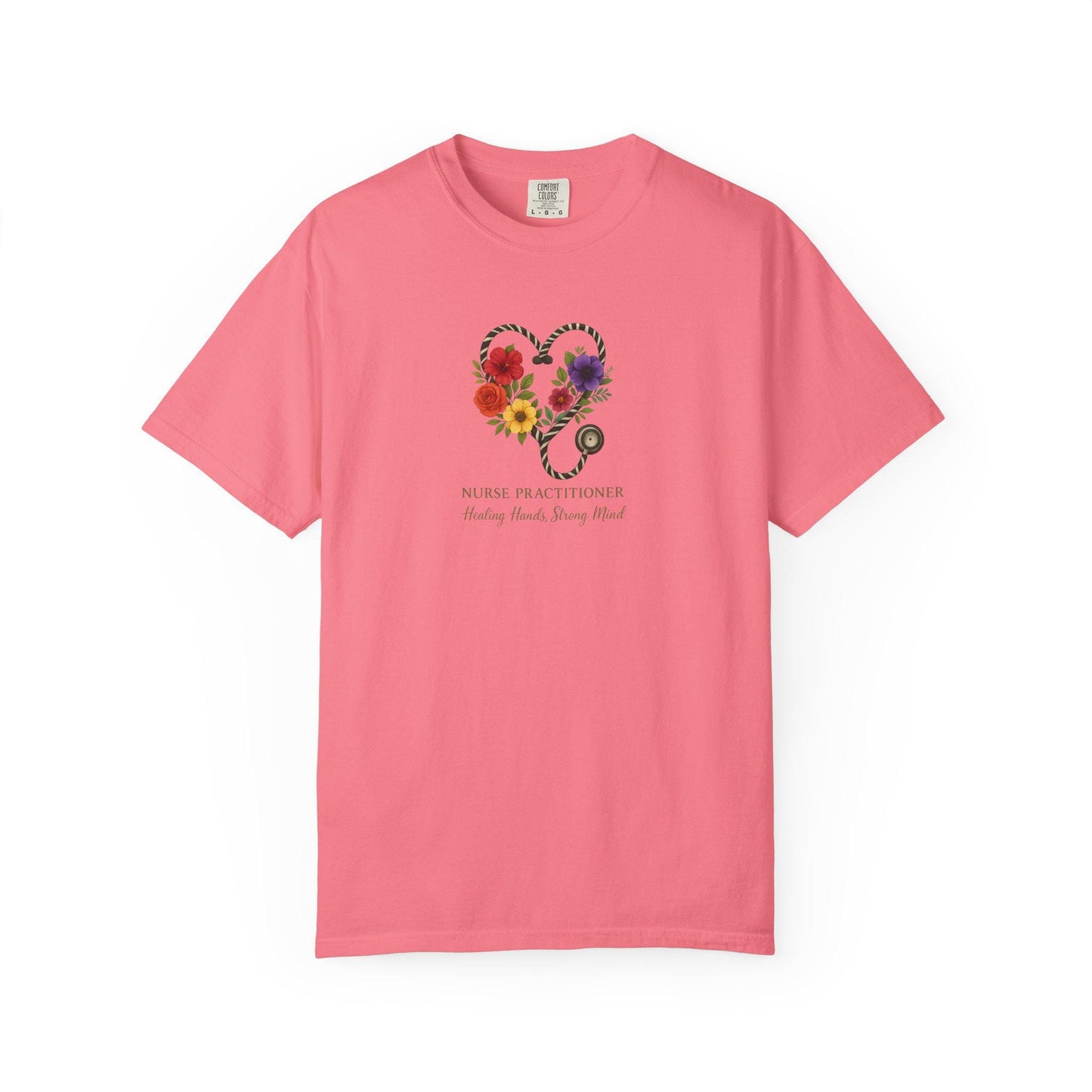 Nurse Practitioner T-shirt, Zebra Print Floral Stethoscope, Unisex Cotton Top