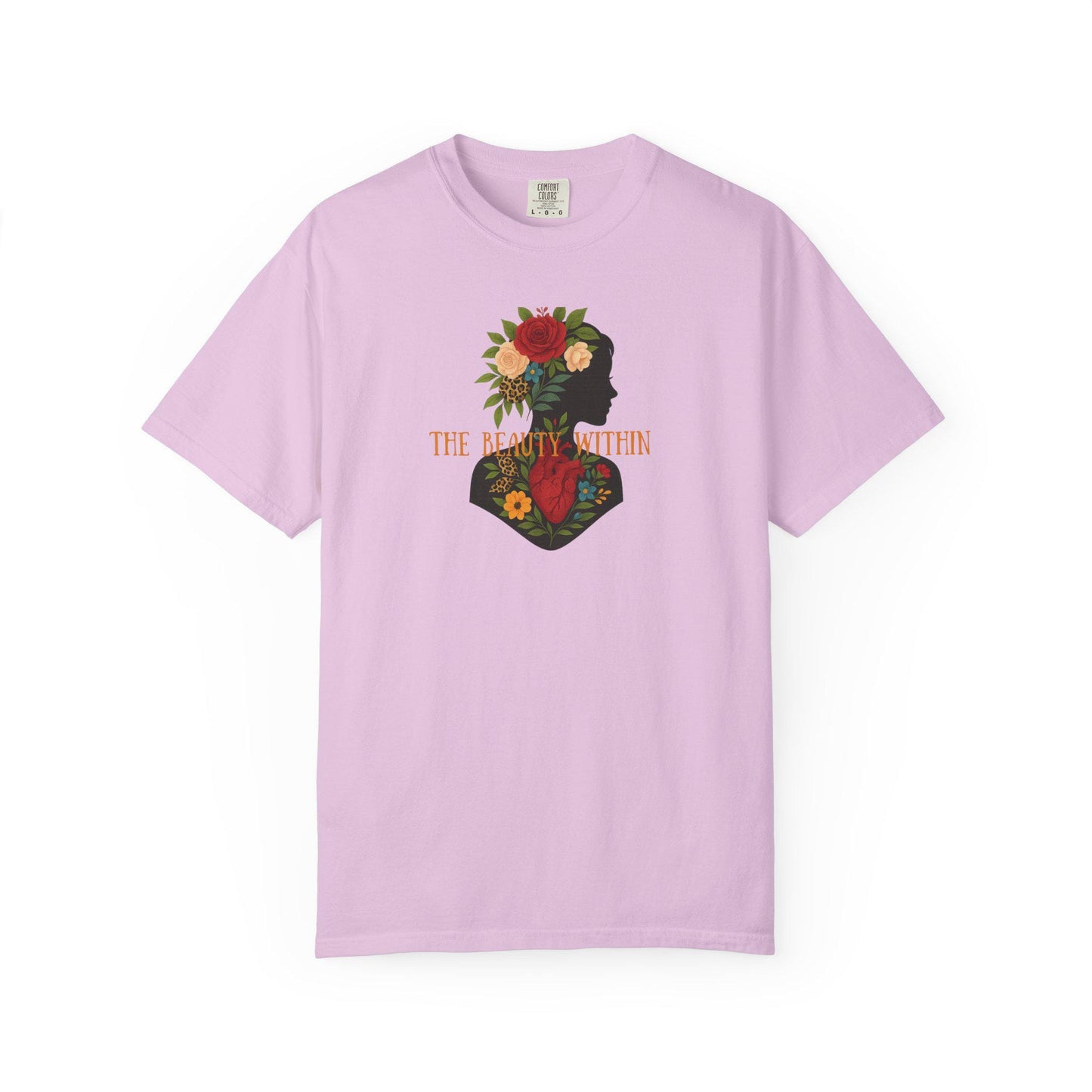 Floral Silhouette Graphic T-Shirt, Unisex Fashion Tee