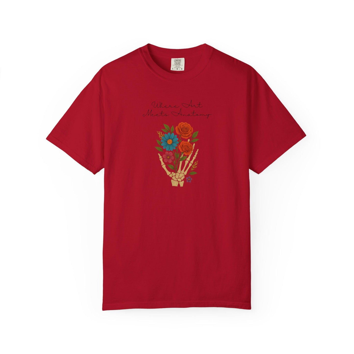 Floral Anatomy T-Shirt, Vintage Style Graphic Tee